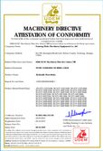 CE Certificate - WOKE Machinery
