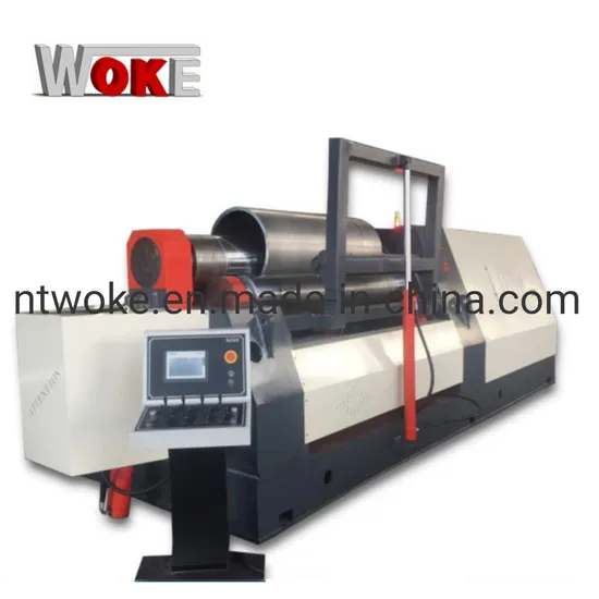 4 Rollers Rolling Bending Plate Machine CNC Control - WOKE Machinery