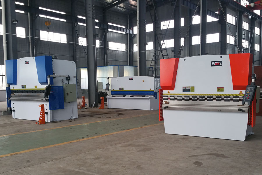 WOKE press brake machines inside the production workshop